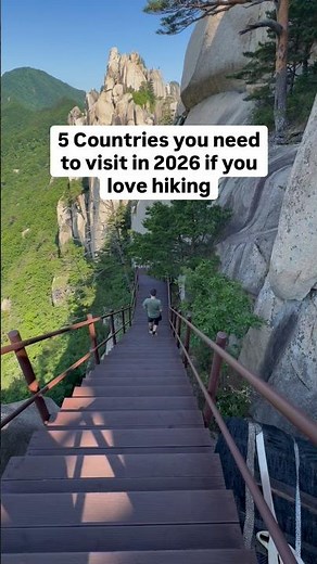 You NEED to visit these 5 countries if you love hiking⛰️👇