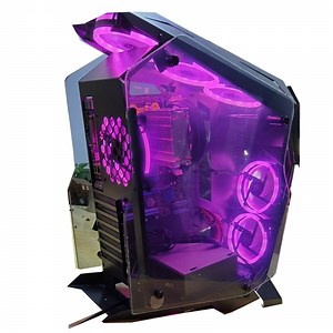 [Hot Item] Hot Sale ATX Gaming Case Computer Parts Computer PC Case with Unique Design, RGB Fans, Liquid Cooling