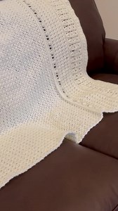 Cream Crocheted Throw Blanket: Aran Pebbled Afghan (40x68) - Etsy