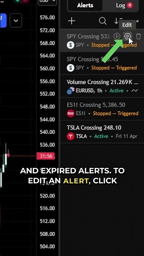 How to Manage Alerts in TradingView (Edit, Pause, or Delete) #tradingview #trading #tradealerts