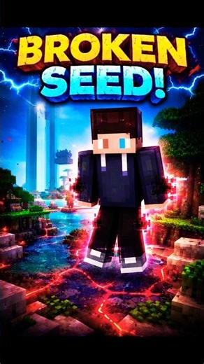 I Found the MOST BROKEN Seed in Minecraft 😱 (Insane Glitch World!) #Minecraft #BrokenSeed