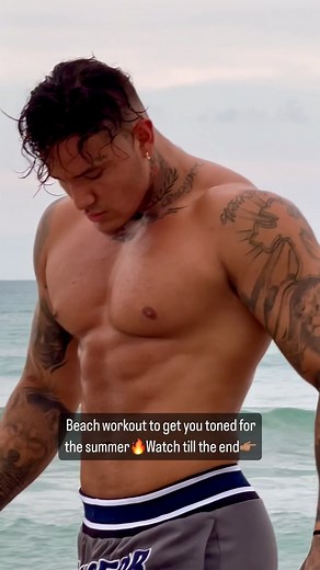 Kellen Rogers on Instagram: "SAVE AND SHARE THIS WORKOUT! This workout should be done 3 times per week. If you don’t have access to a beach do this workout on grass or soft turf! Keep your core tight throughout every exercise and watch your body get toned quickly. This is assuming your diet is clean and healthy because nutrition is just as important! - - #beachworkout #workoutmotivation #motivation #inspire #abs #shredded #fitness"