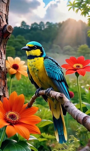 Whispers of Spring 4K | Colorful Birds & Nature Calm #birds #пташки #birdsong
