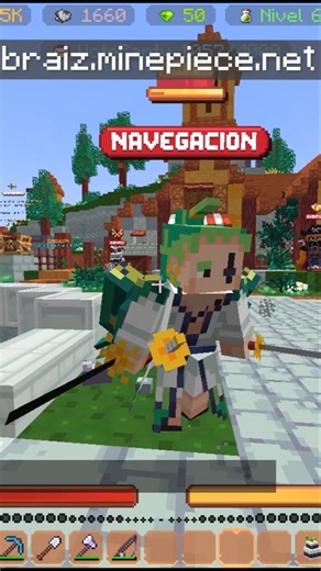 🏴‍☠️👒ZORO en MINECRAFT JAVA SIN MODS 🏴‍☠️👒 #minecraft #minecraftjava #minecraftbedrock