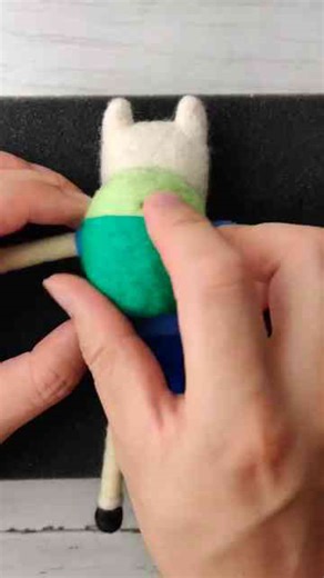 Finn the Human brought to life in wool art