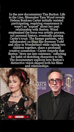 Inside Tim Burton's World Helena Bonham Carter Opens Up in New Documentary #shorts