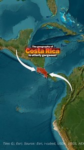 10K views · 109 reactions | The geography of Costa Rica is utterly gorgeous! #Costarica #Pacificsea #mountains #beach #volcano #nature | Worldatlas.com | Facebook
