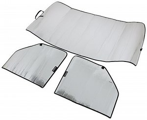WeatherTech Roll Up SunShade Kit - Front and Side Windows - Dual Purpose WeatherTech Windshield Cove