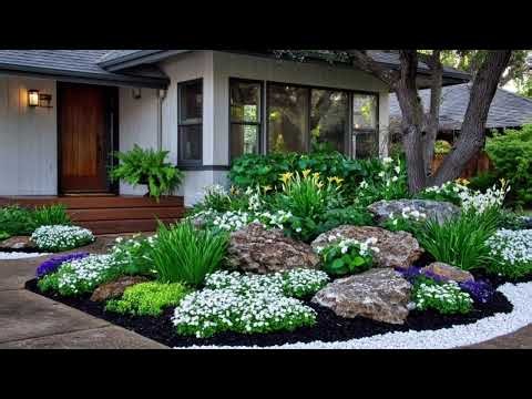 15 Beautiful Rock Garden Corner Ideas for Small Front Yards With Low Maintenance Plants
