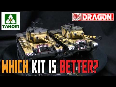 Takom M46 patton Vs Dragon M46 Patton 1/35th scale tank model faceoff