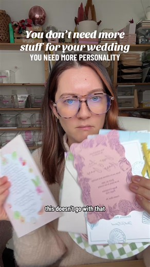 We need all of you and your wedding in the stationery to really make it memorable #customweddinginvitations #2027bride #weddingplanningtips
