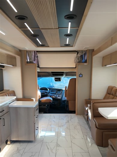 The Dynamax Grand Sport 45CB is a luxurious Super C built to feel like home on the road. Check out this quick tour and let us know in the comments what RV you want to see next! #Dynamax #rvtour #RVShopping #SuperCRV #ClassCRV #LuxuryRV