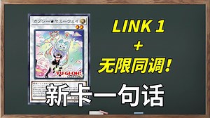 自带手卡起跳！无限二速同调！LINK1的力量！DBJH美味咪新卡预告！【新卡一句话260】