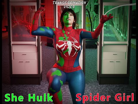 She-Hulk Spider-Girl Transformation Teaser | Epic 4K Animation