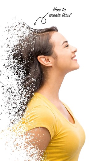 How to create particles effect in Photoshop #shorts