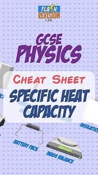 GCSE Physics: Cheat Sheet | Specific Heat Capacity