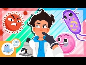 🔬🦠 MICROSCOPIC ORGANISMS for Kids 🧬 Compilation - Videos For Kids