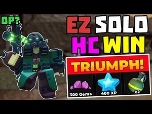 SOLO Hardcore Triumph with Saboteur + Full Guide | TDS Tower Defense Simulator