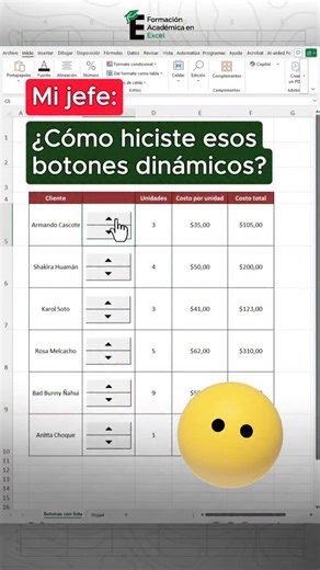 FAE Formación Académica Excel on Instagram: "Botones dinámicos para llevar tus informes de Excel a otro nivel. 😳📊 Para convertirte en un experto en Excel solo debe escribir "777" en los comentarios. 📌 #exceltips #excel #exceltutorial #excelbasico"