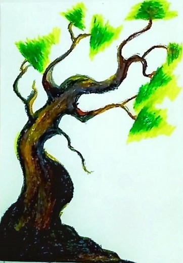 Soft Pastel Tree Drawing Tutorial | Step-by-Step”“How to Draw a Beautiful Tree Using Soft Pastels”