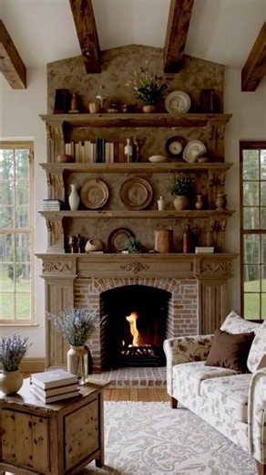 Stone Cottage Tour | Exposed Beams, Rustic Kitchen & Cozy Fireplace #dreamyspaces