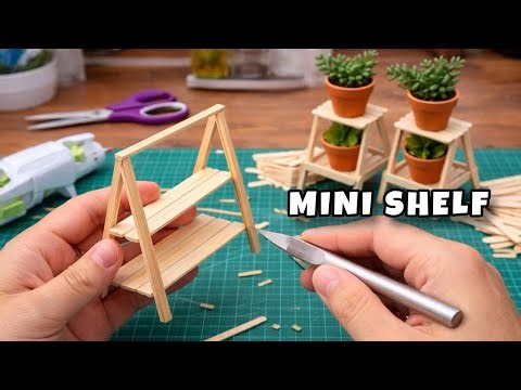 This Mini Shelf from Popsicle Sticks Is Surprisingly Easy to Make!