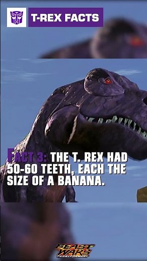 T. Rex Fun Facts with Megatron #transformers #beastwars #youtubeshorts