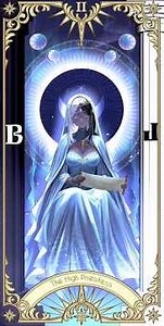 TAROT: The High Priestess Speedpaint 🩵🌙