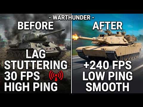 War Thunder - NEW Settings to FIX Lag, Stutter & FPS Drops 📈 (Ultimate FPS Boost 2026)