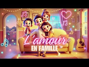 🎵 L’Amour en Famille ❤️ | Une Chanson Enfantine Douce et Joyeuse | Bonjour Kids