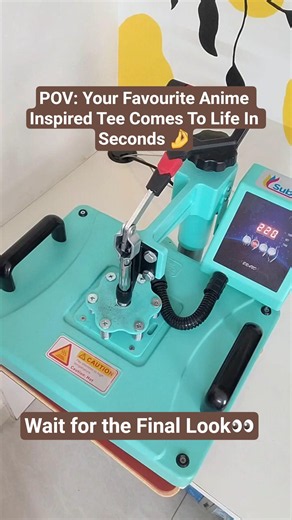 💜 Printing the cutest lilac anime tee ever… #custom #shorts #printing #anime #animetshirt #viral