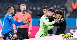 Kaosscener på Friends – rött kort för Marko Johansson