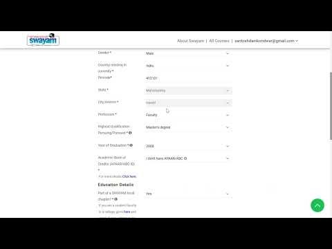 Selection of Local Chapter in Profile