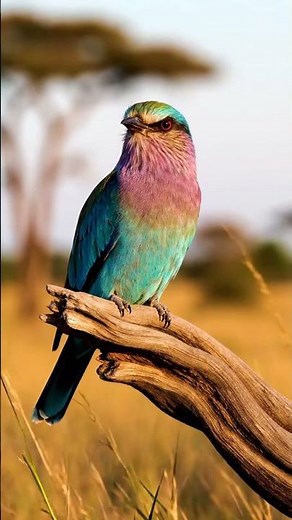The Lilac-Breasted Roller — Africa’s Most Colorful Bird in Its Wild Habitat | 4K Wildlife Shorts