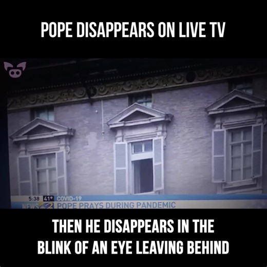 Pope Disappears on Live TV: Unexplained Phenomenon