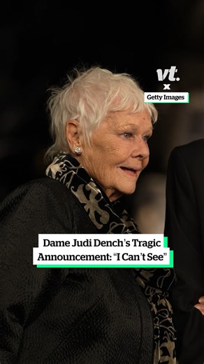 Heartbreaking moment Dame Judi Dench tells photographers "I can't see" #JudiDench #celebrity #news | VT