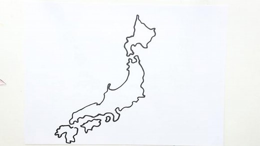 日本地图怎么画最简单