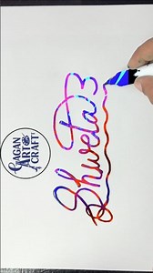 Shweta Name Writing Style | Amazing Calligraphy Tutorial #shorts