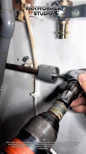 Pro Plumber Hack: Drilling Copper Pipes Cleanly for Perfect Valve Installation