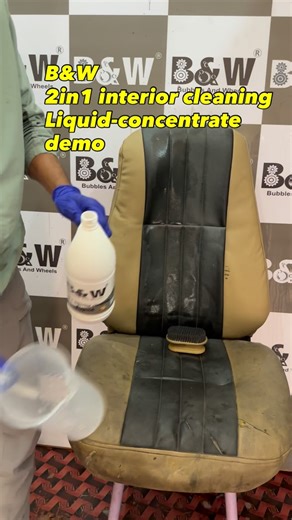 BUBBLES AND WHEELS on Instagram: "Concentrate Power 😳 | Dirty Seats Cleaning Demo Bahut log poochte hain: Interior cleaner concentrate ka use kaise hota hai? 🤔 Is reel me B&W 2-in-1 Interior Cleaning Liquid (Concentrate) ka real demo dirty seats pe dikhaya gaya hai 👇 ✔ Dilution concept explained ✔ Deep dirt lift clearly visible ✔ Over-wetting nahi ✔ Seat surface safe rehta hai ✔ Detailing studio workflow friendly Yeh sirf spray cleaner nahi, concentrated interior cleaning solution hai 💪 📦 O