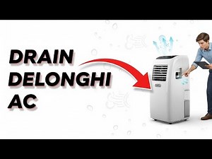 How To Drain Or Empty DeLonghi Pinguino Portable Air Conditioner - Troubleshooting Guide