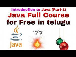 Introduction to java in telugu (Java Full Course for free Part-1) | @ShivaChandrArjuna