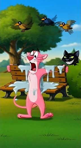 Pink Panther Super Glue Panic #animation #cartoon #shorts