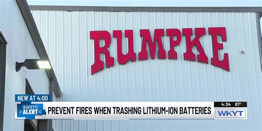 Rumpke warns customers after batteries cause truck fires