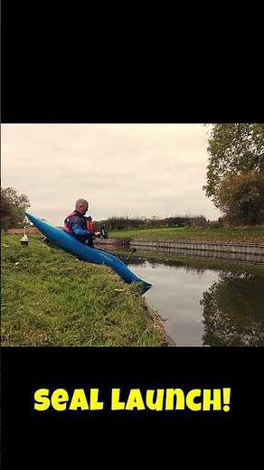 Seal launch - always a fun way to get in! #seallaunch #canal