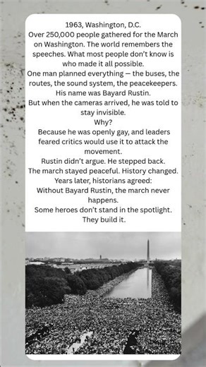 He Organized the March That Changed America — Then Disappeared on Purpose