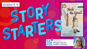 A reading from Nate the Great by Marjorie Weinman Sharmat. If you find that you like this book, you can find it and many more from the Nate the Great series in our catalog. Download an eBook, or put books or audiobooks on hold for pickup through our curbside pickup service. Find more Story Starter videos at librarypoint.org/children/#storystarters #CRRLstorystarter | Central Rappahannock Regional Library
