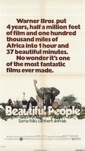 Discover African Cinema on Instagram: "Beautiful People is a nature documentary film directed by Jamie Uys, who later became famous for The Gods Must Be Crazy. The film is a comedic and lighthearted look at African wildlife, focusing on the humorous and unexpected behaviors of animals in their natural habitats. 🦊🐺🐒🦍🦧🐈‍⬛🐈🦓🐎🐆🐅🦬🐂🐃🐄🐫 It gained popularity for its unique approach to nature documentaries, using playful narration and editing to make the animals' actions seem almost human