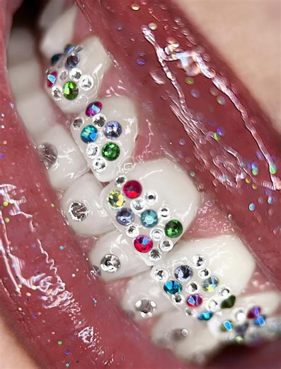 40 Stück Tooth Gem Preciosa® ss6 Mix Shimmer Farbe & Color Mix Crystal Non Hotfix Designs vereitelt Gluefix Strasssteine Flatback - Etsy Schweiz