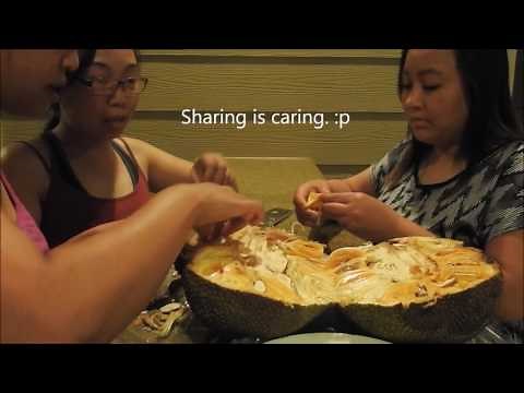 How to peel and eat a jackfruit